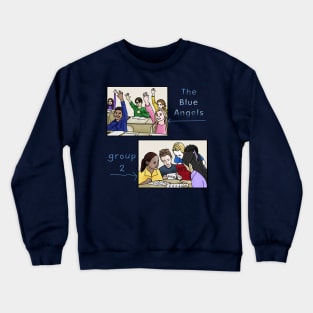 Grade School Math Group Diagram Crewneck Sweatshirt